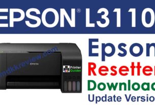 Epson L3110 Resetter Tool Free Download 2021