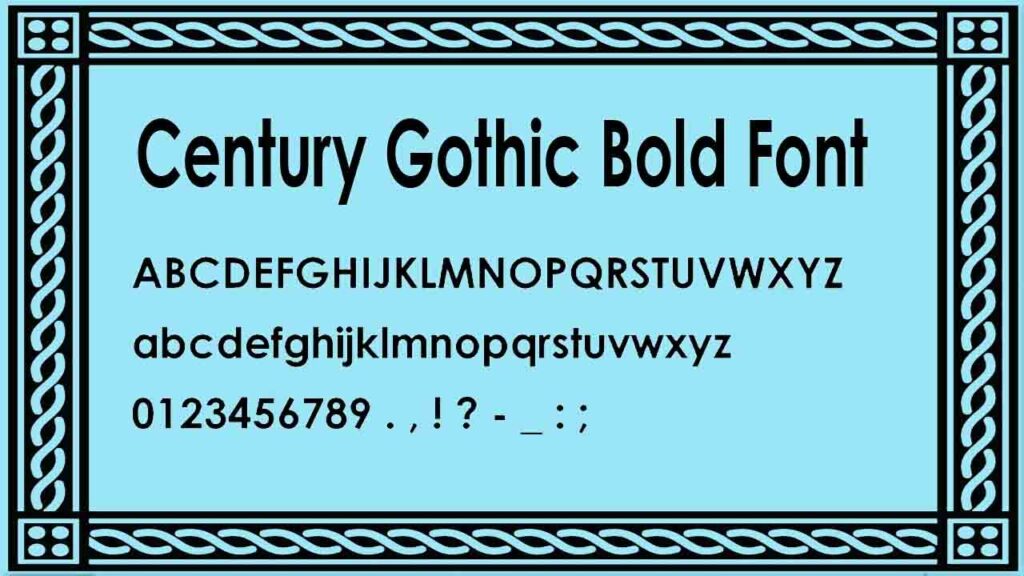 download century gothic fonts free