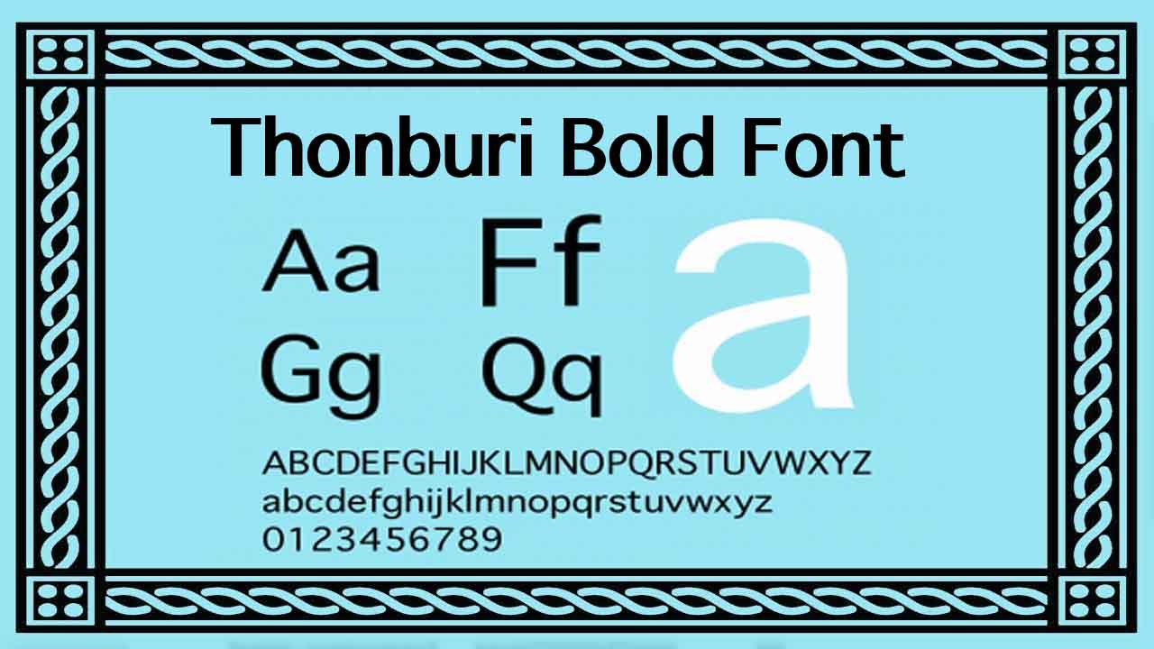 Thonburi Bold Font Download For Free