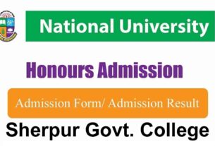 Sherpur Govt. College Honours 1st Year Admission
