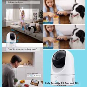 Eufy Security 2K Pan and Tilt Indoor Pet Camera